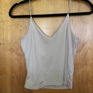 Beige cropped tank